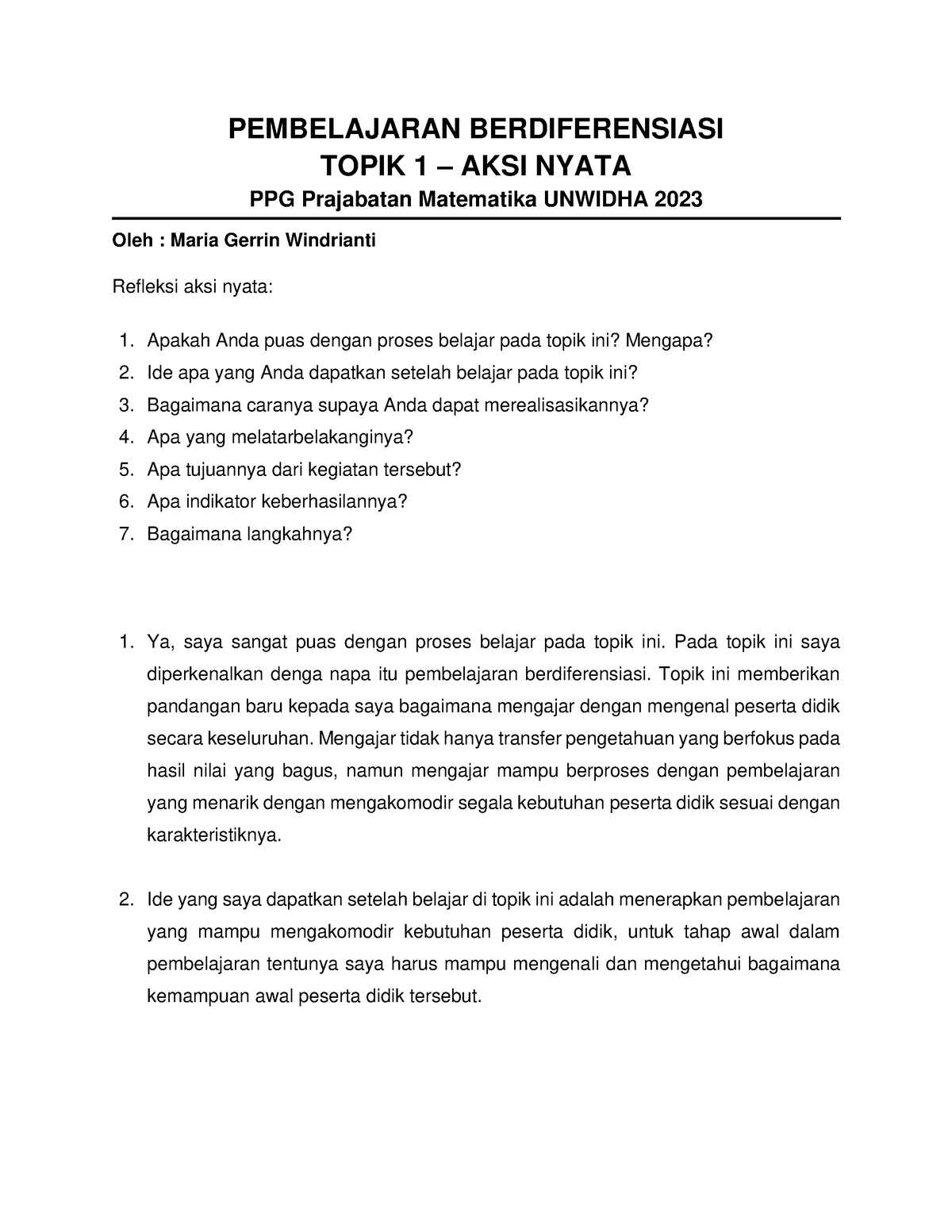 Topik 1 - Aksi Nyata - PPG Prajabatan 2023 - PEMBELAJARAN ...