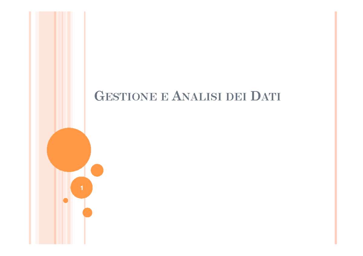 00 - Introduzione - La Gestione Della Informazione E Le Basi Di Dati ...