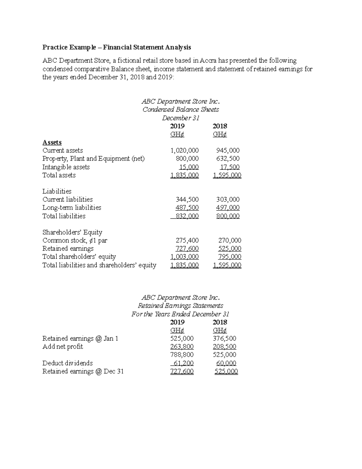 Practice materials questions for Accounting for decision making ...