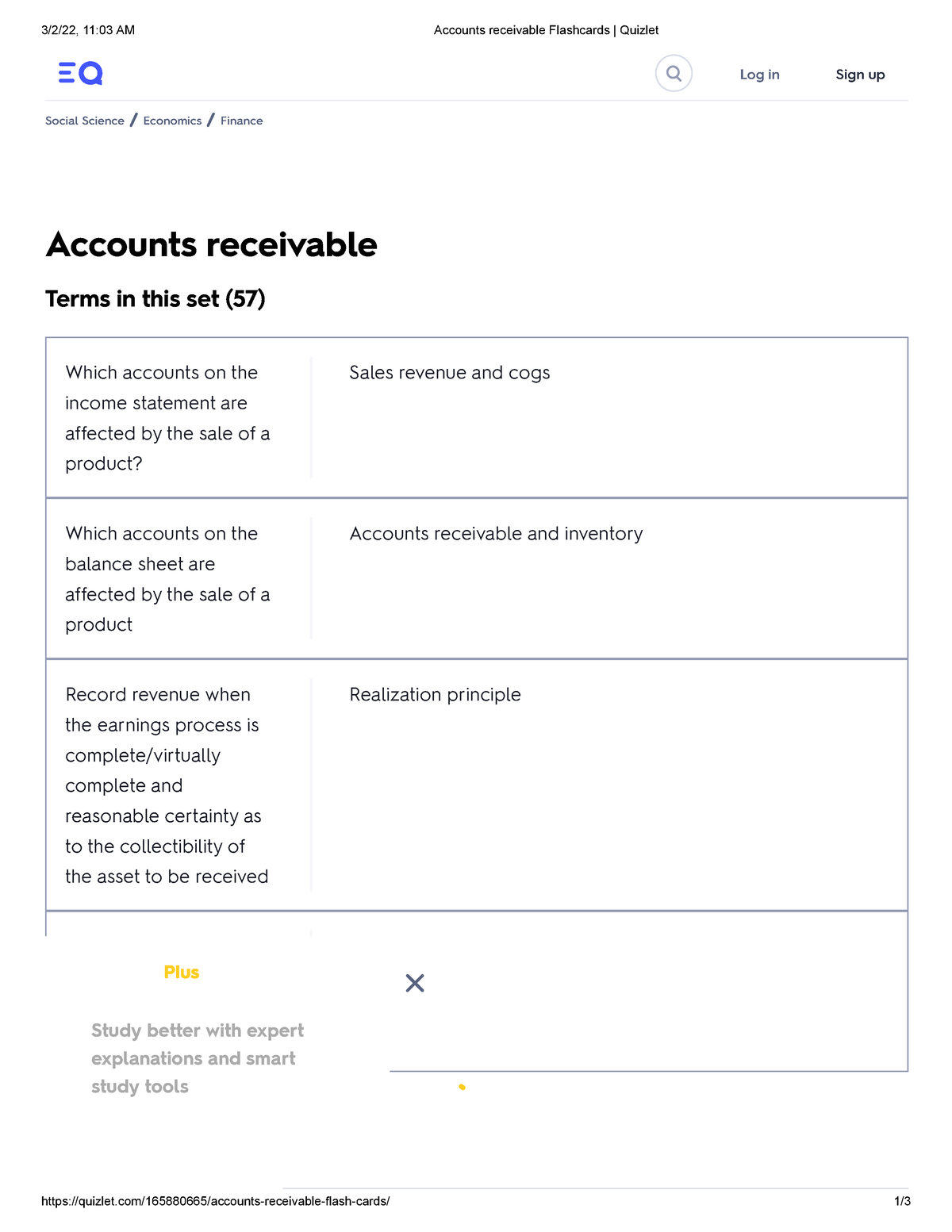 Accounts Receivable Flashcards Accounts Receivable (AR) Is The Balance ...