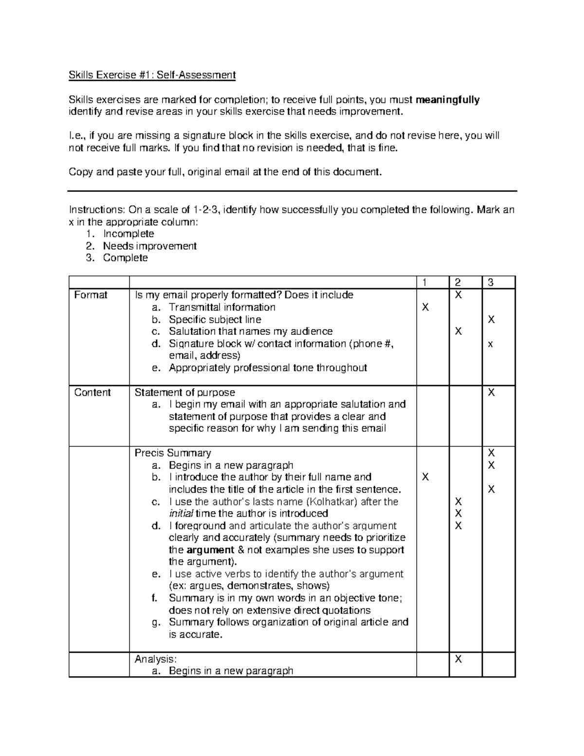 skills-exercise-1-self-assessment-skills-exercise-1-self