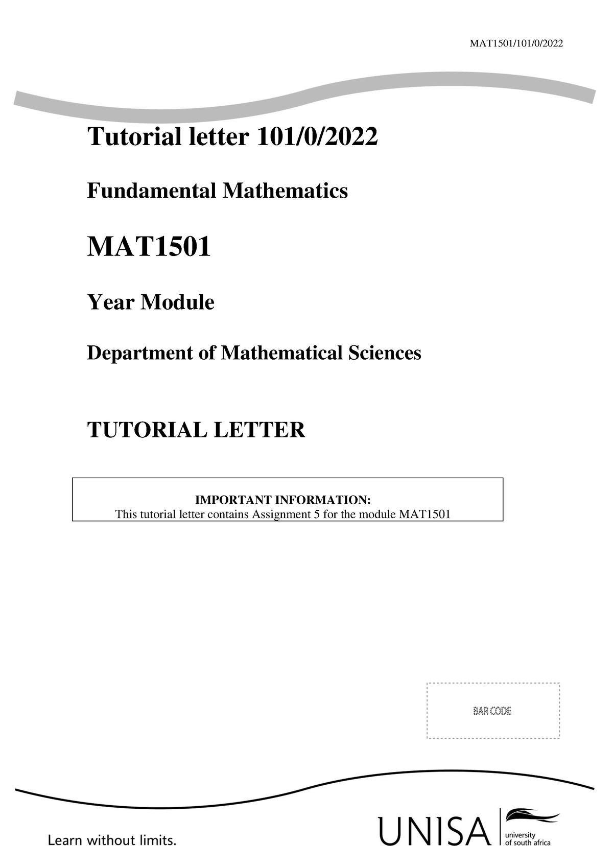 mat1501 assignment 4 solutions