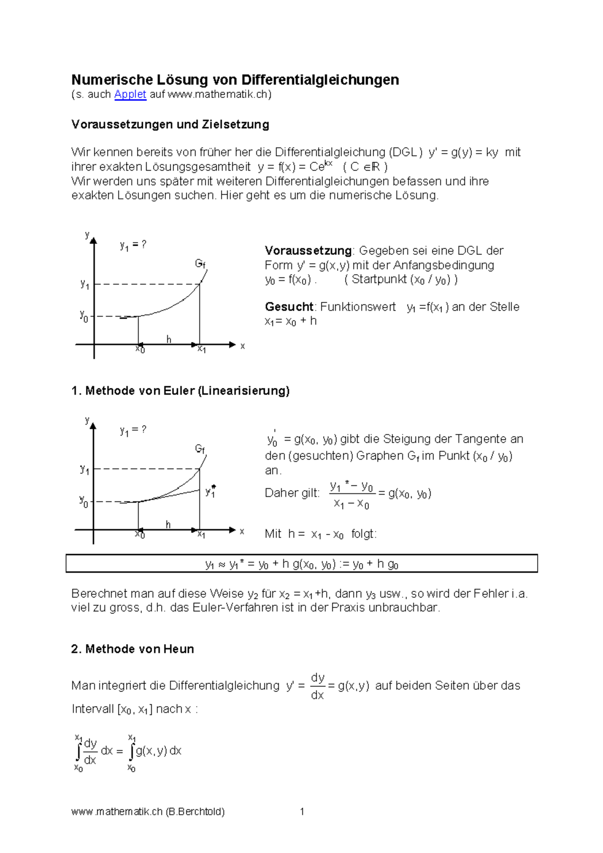 Numerik Von Differentialgleichungen Sommersemester 2024 Prof. – AJPII
