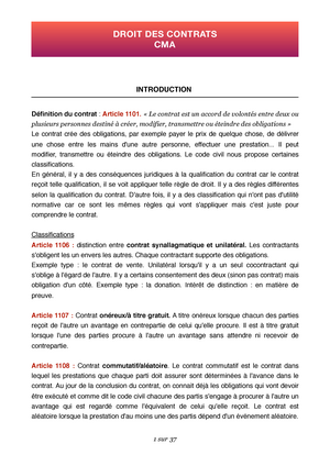 TD 1 - Méthodologie Du Commentaire D'arrêt - TD 1 – Droit Des Contrats ...