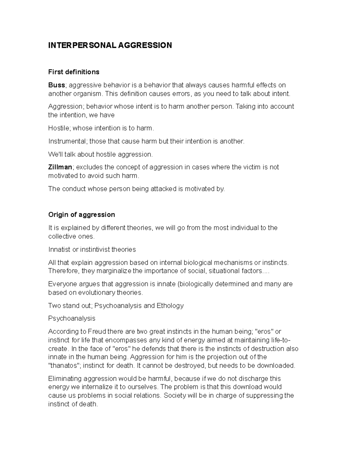 interpersonal-aggression-interpersonal-aggression-first-definitions