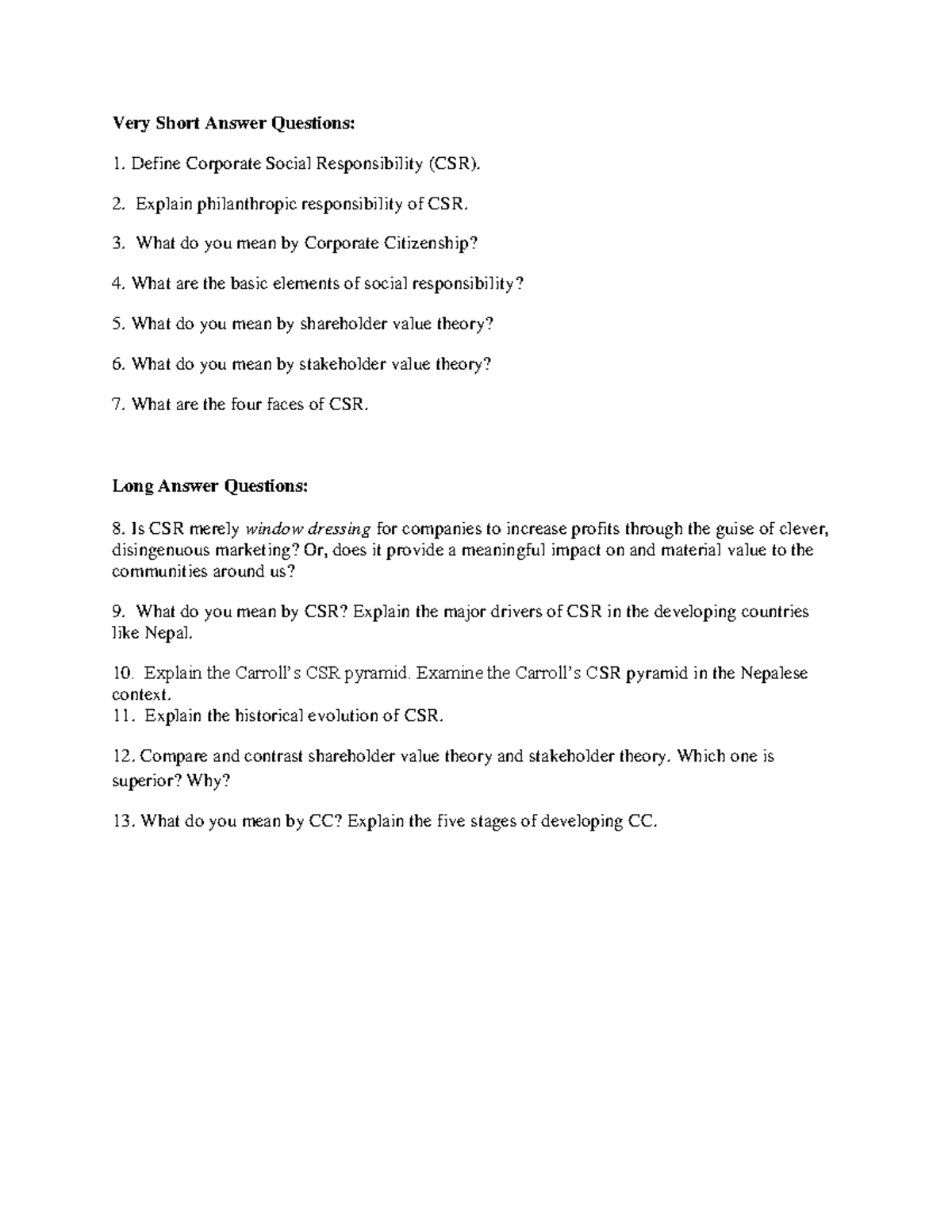 2 17 October 2019, questions - Very Short Answer Questions: Define ...