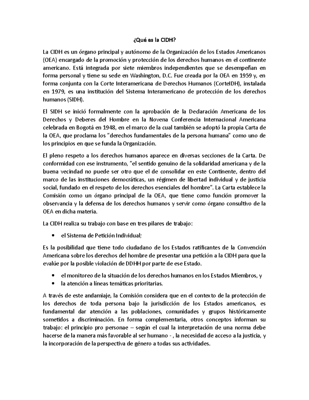 Corte y Comision Interamericana de derechos humanos - ¿Qué es la CIDH ...