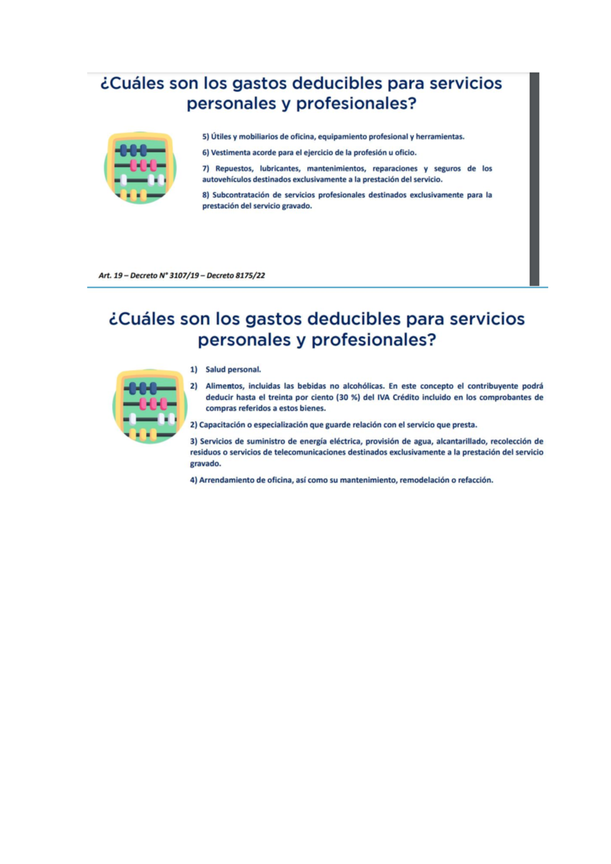 Gastos Deducibles DE IVA Servicios P - son los gastos deducibles para ...