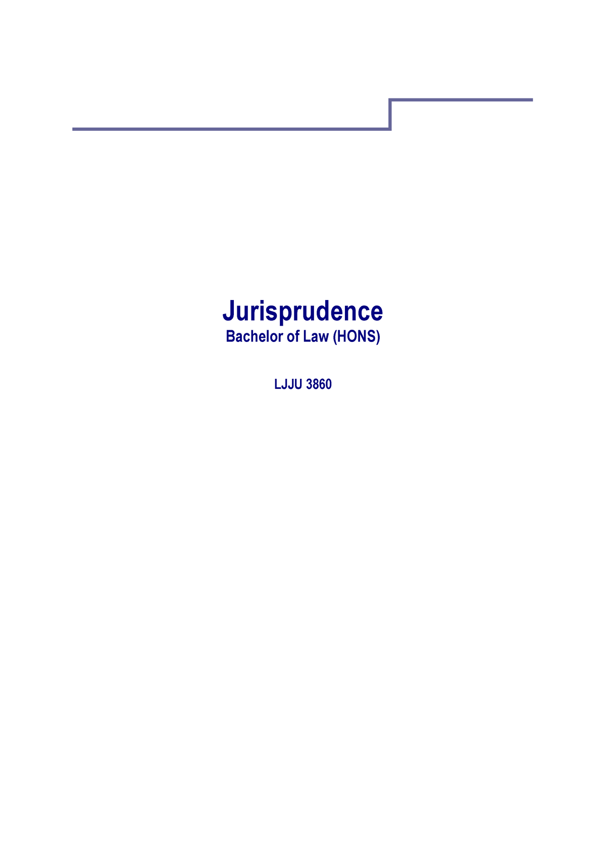 Jurisprudence Final Study Guide - Jurisprudence Bachelor Of Law (HONS ...