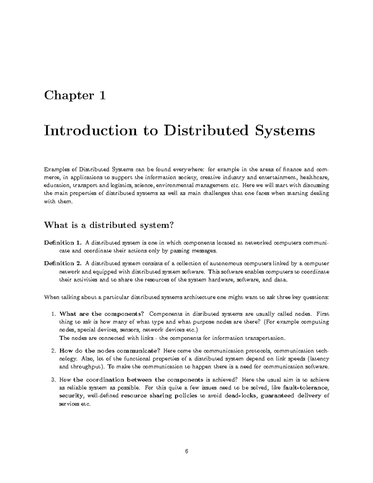 Chapter 1 Introduction To Distributed Systems - Chapter 1 Introduction ...