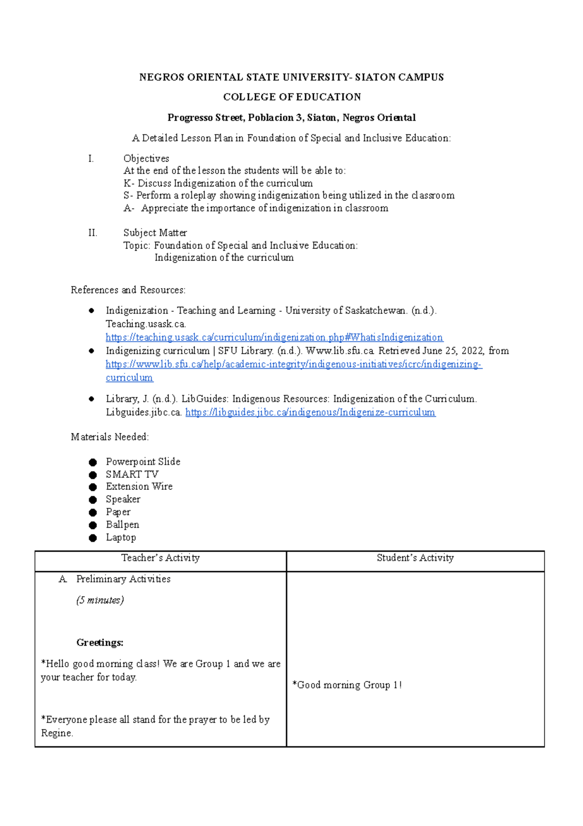 lesson-plan-indigenization-negros-oriental-state-university-siaton