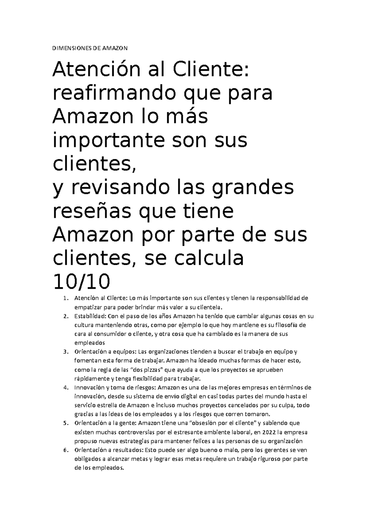 Pregunta 5 - dsaas - DIMENSIONES DE AMAZON Atención al Cliente ...