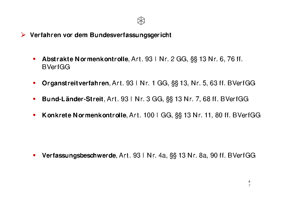 Abstrakte Und Konkrete Normenkontrolle www.studocu.com