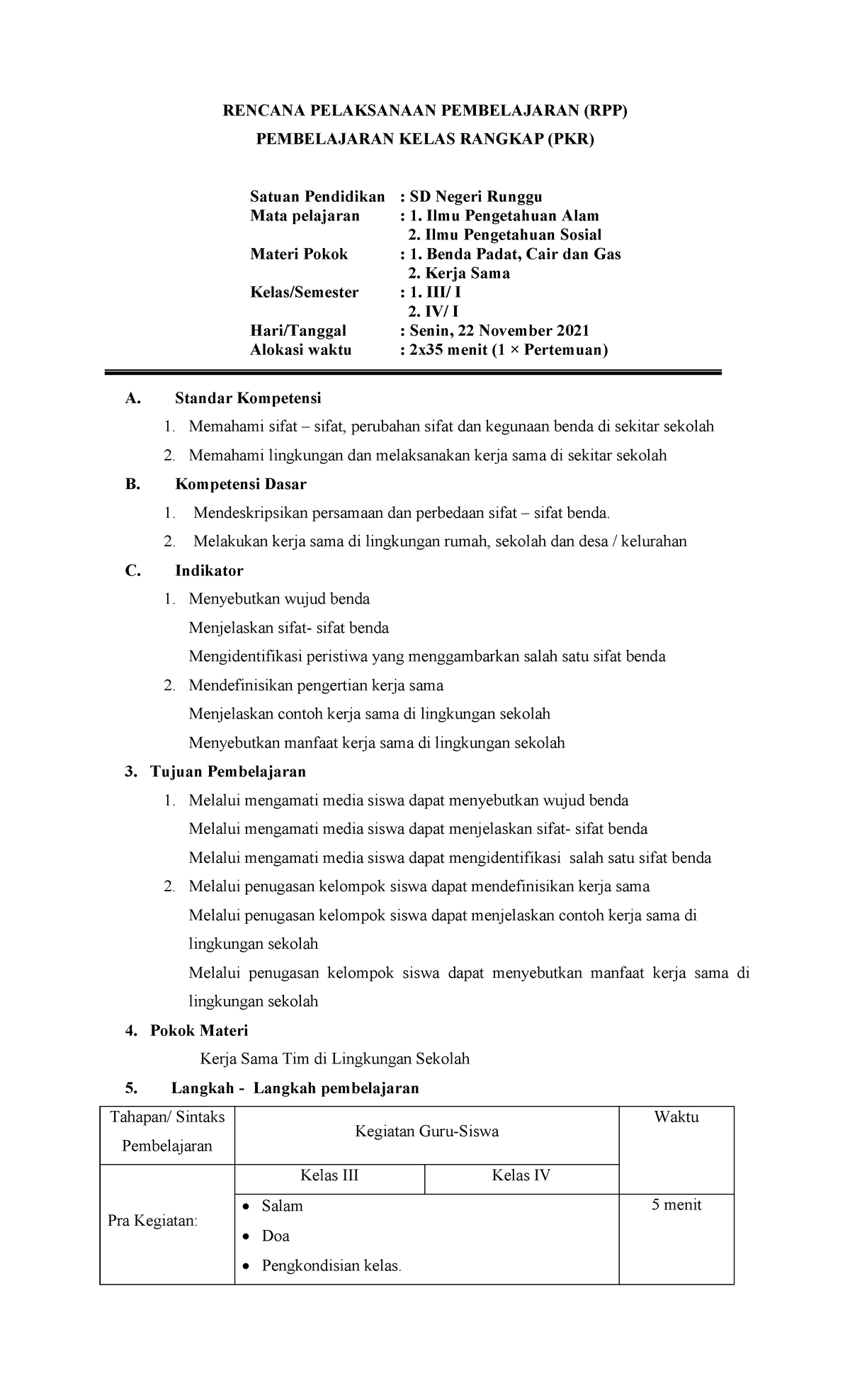 RPP 1 APKG 1 DAN 2 - TUGAS PKR - RENCANA PELAKSANAAN PEMBELAJARAN (RPP ...