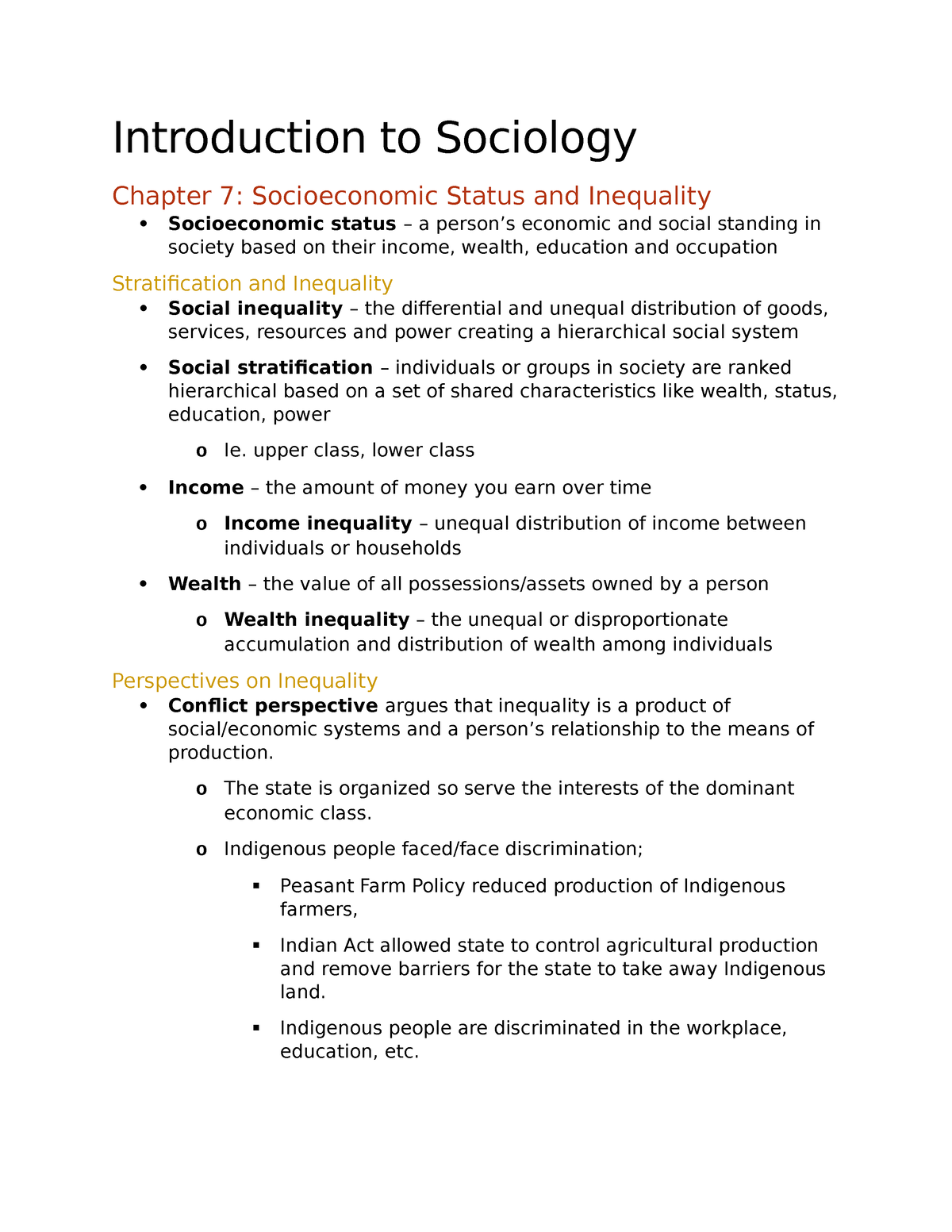 Sociology 7-9 - Bvnnn - Introduction To Sociology Chapter 7 ...