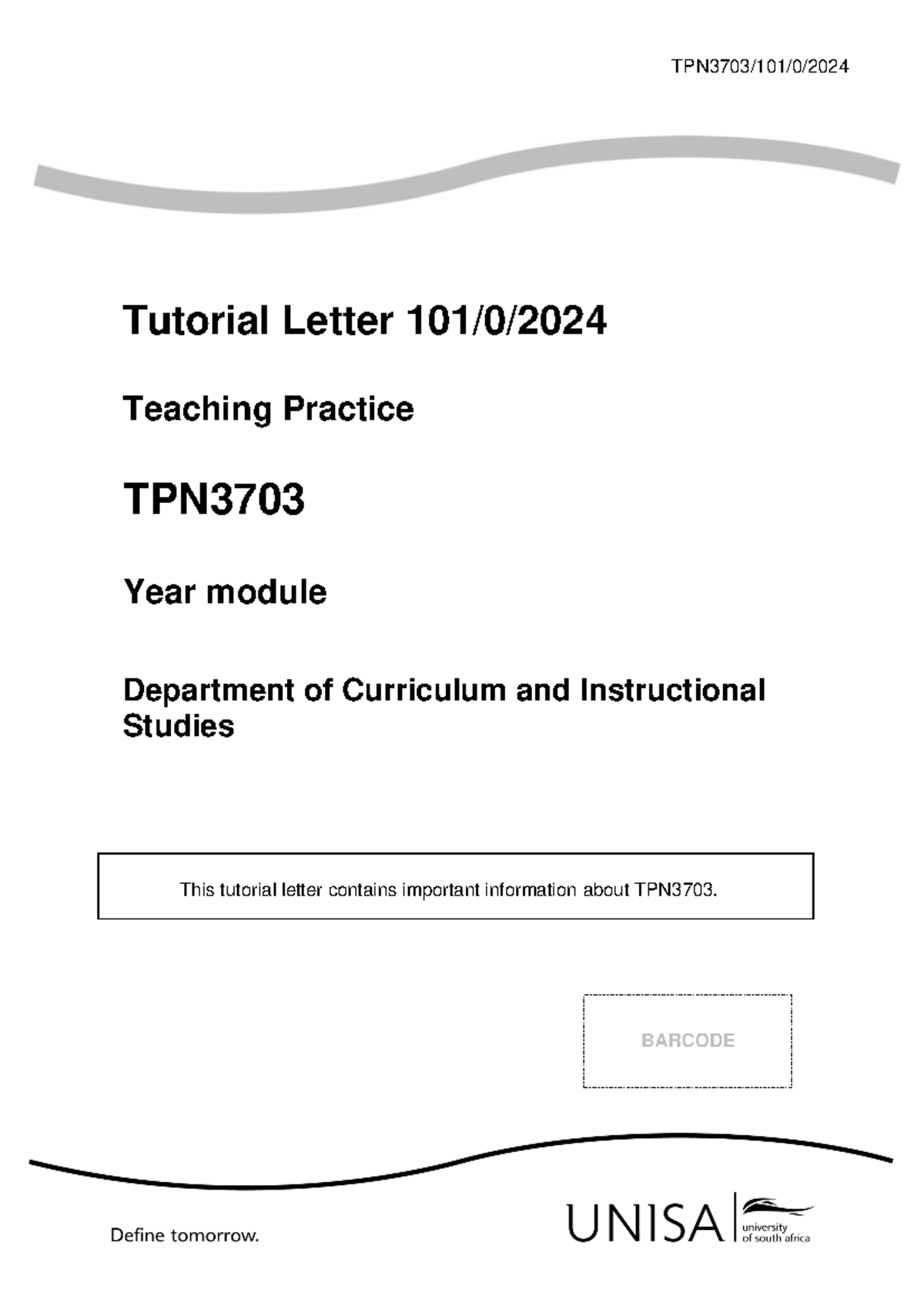 101 2024 0 b - TPN3703/101/0/ 2024 Tutorial Letter 101/ 0 / 2024 ...