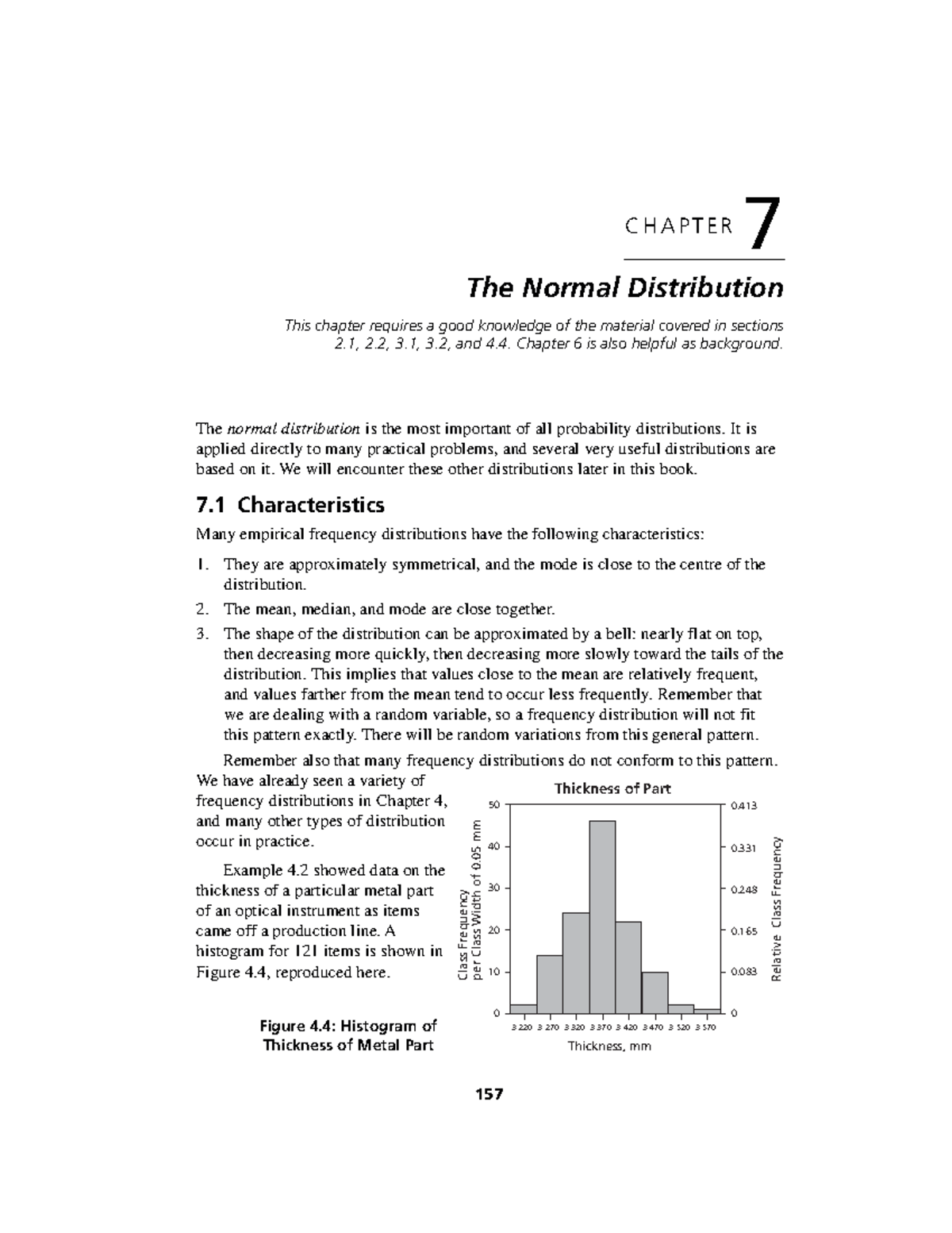 Strat Prob P7 C H A P T E R 7 The Normal Distribution This