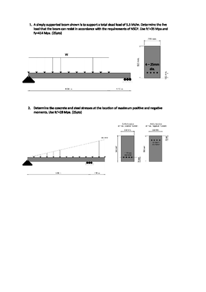 Exam2 Redacted - Design of Singly and Doubly Reinforced Rectangular ...