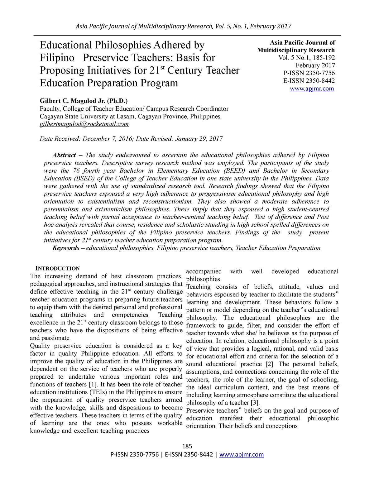 Apjmr-2017 .5 - Notes - Asia Pacific Journal Of Multidisciplinary ...