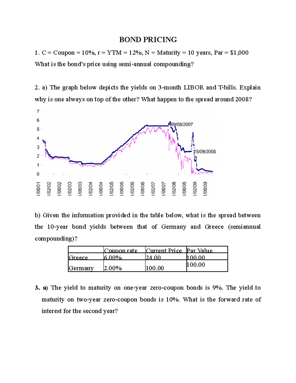 Revision-5 -Further-bond-pricing - BOND PRICING C = Coupon = 10%, R ...