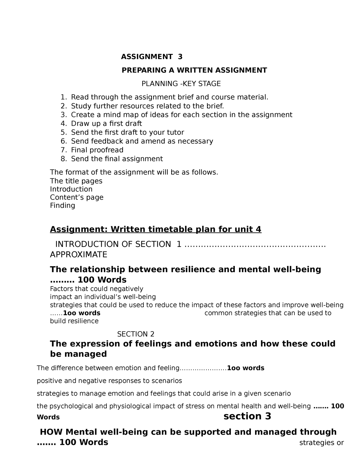 Assignment 3 - GOOD - ASSIGNMENT 3 PREPARING A WRITTEN ASSIGNMENT ...