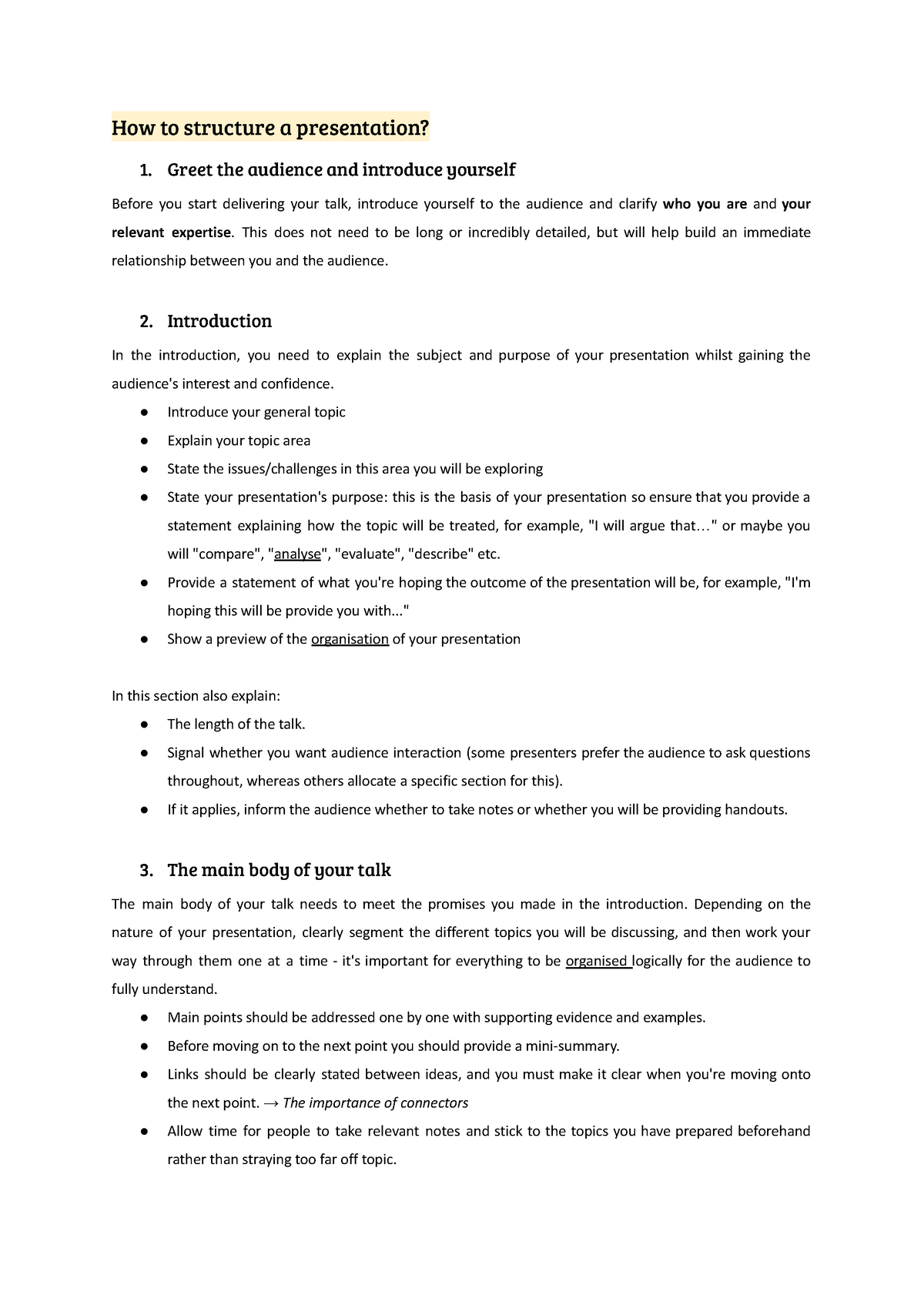 how-to-structure-a-presentation-ingl-s-i-studocu