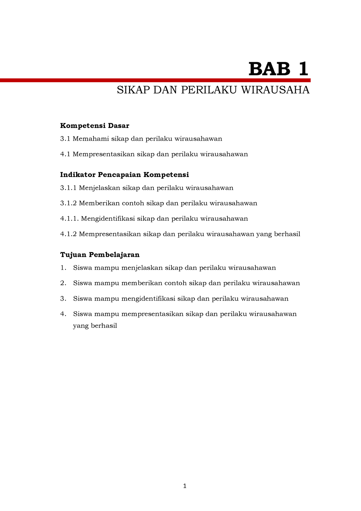 Materi Sikap DAN Perilaku Wirausaha - Ekonomi Wilayah & Kota - ITB ...