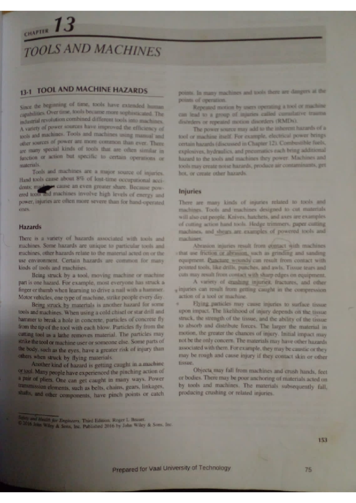 Chapter 5 safety doc - aqwwww - Studocu