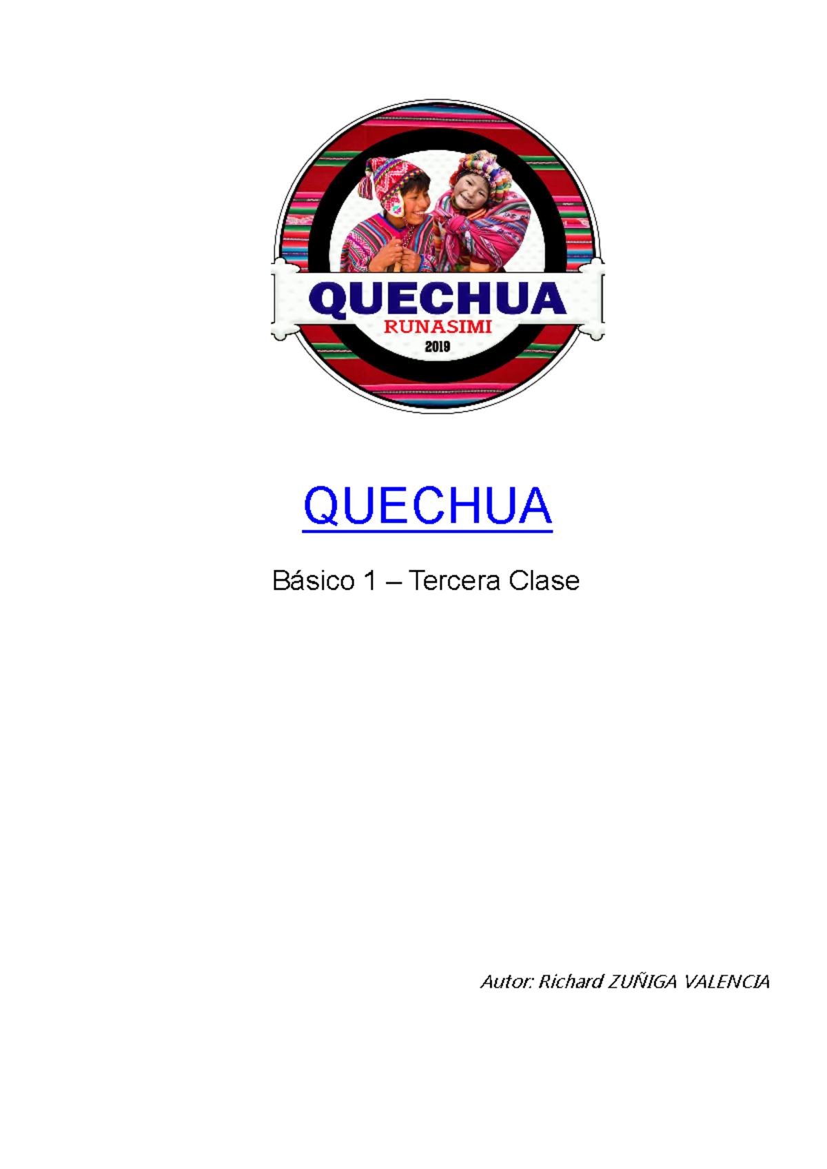 Instructivo - 3ra Clase Quechua - QUECHUA Básico 1 – Tercera Clase ...