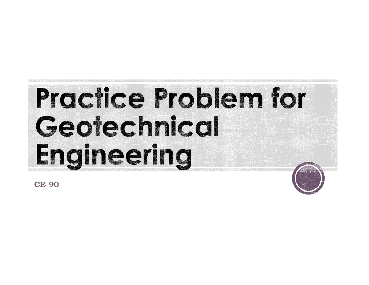 geotechnical engineering a practical problem solving approach