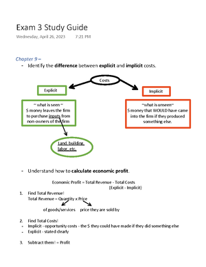 Microeconomics Exam 2 Practice With Answers - Exam Name