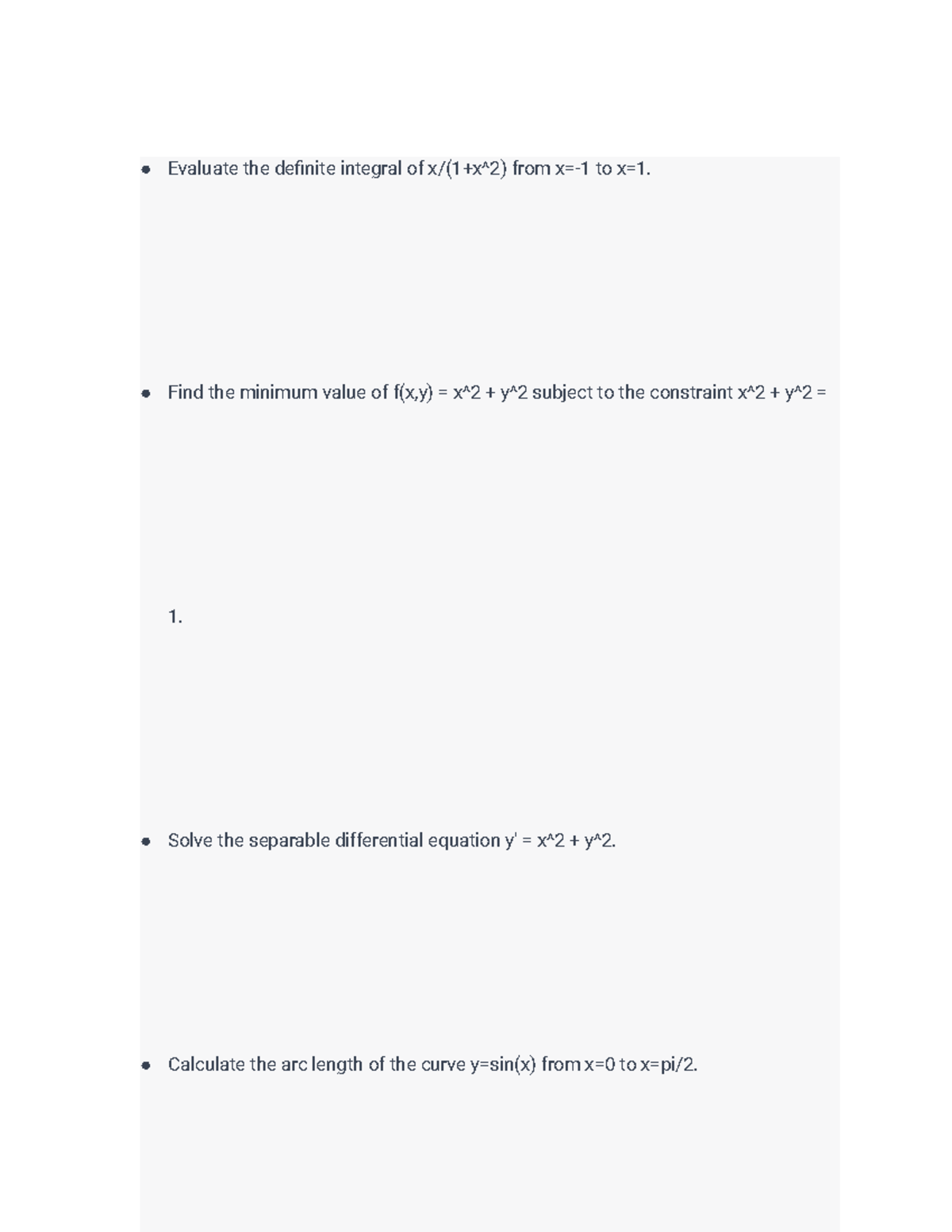 calculus-2-review-problems4-evaluate-the-definite-integral-of-x-1-x