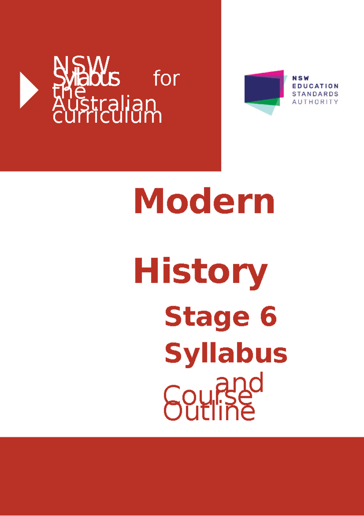 12 Modern Syllabus - NSW Syllabus For The Australian Curriculum Modern ...