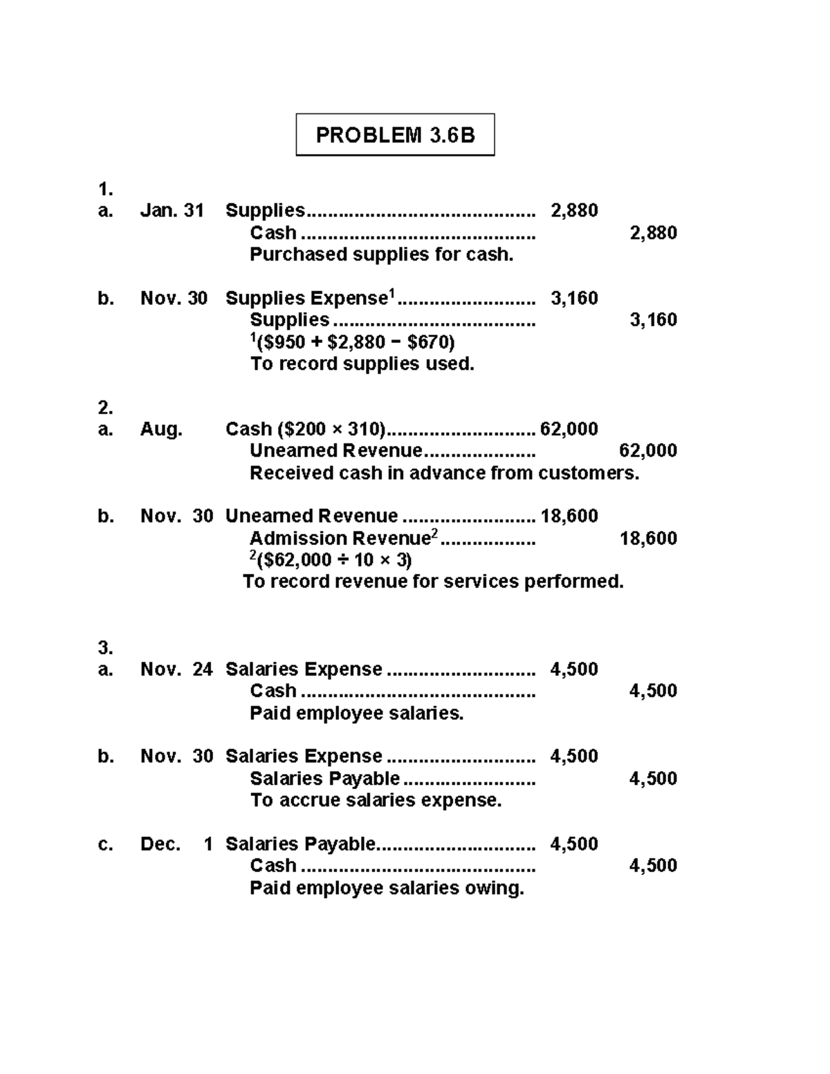 Chapter 3 Adjusting Entries - PROBLEM 3 1. a. Jan. 31 Supplies - Studocu