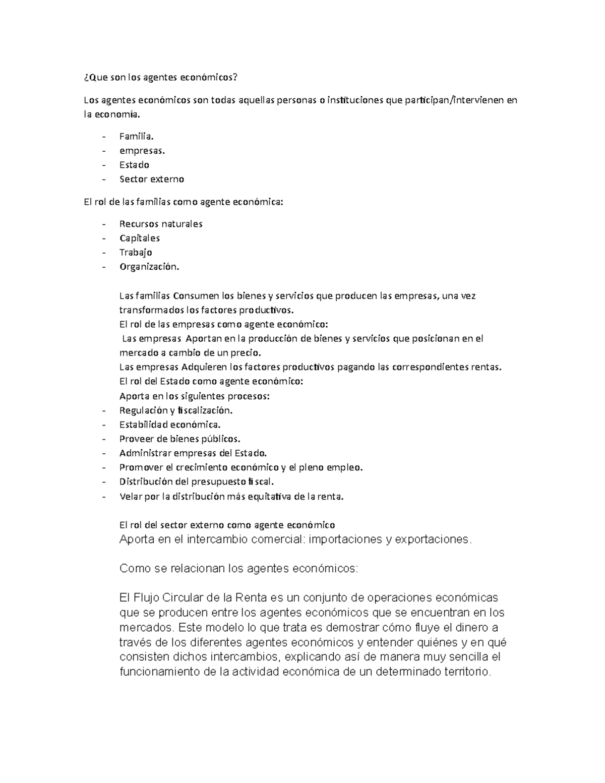 Agentes Economicos - ¿Que Son Los Agentes Económicos? Los Agentes ...