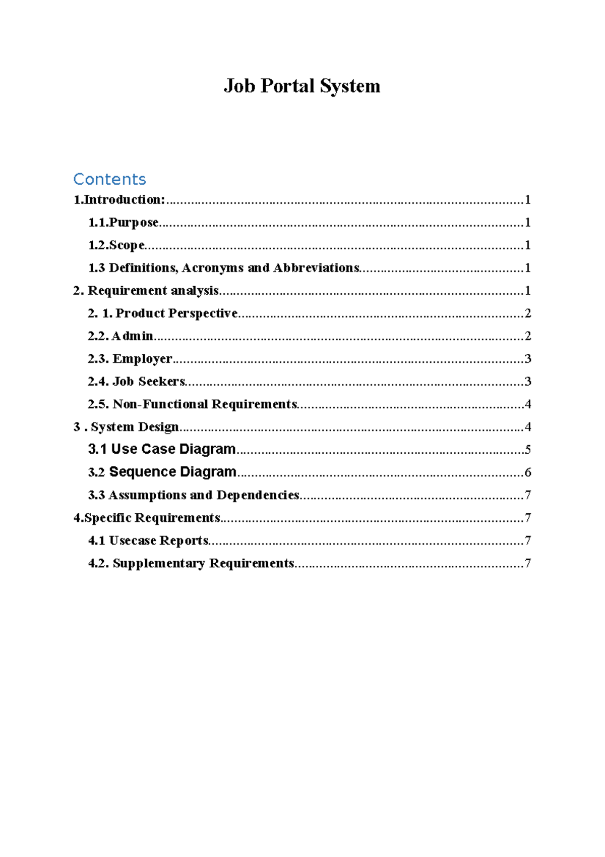 JobPortalSystem cvfvfvbgbb Job Portal System 1 Studocu