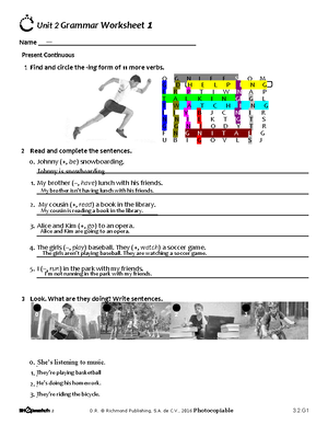 Clothes Grammar - Ejercicios de inglés - 0 1 2 3 4 5 Unit 3 Grammar ...