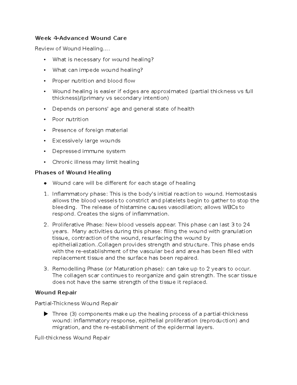 WEEK 4 LAB wound care and irrigation Week 4Advanced Wound Care