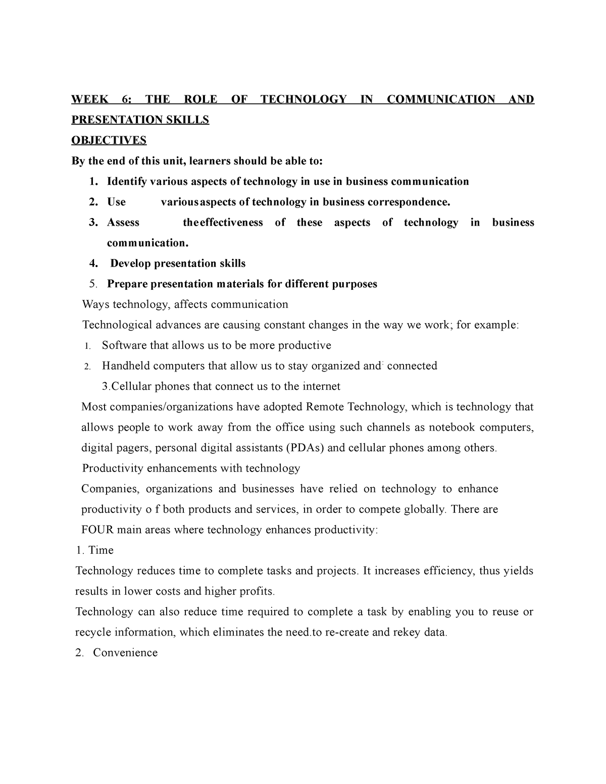 assignment #4 (week 6) global communication paper