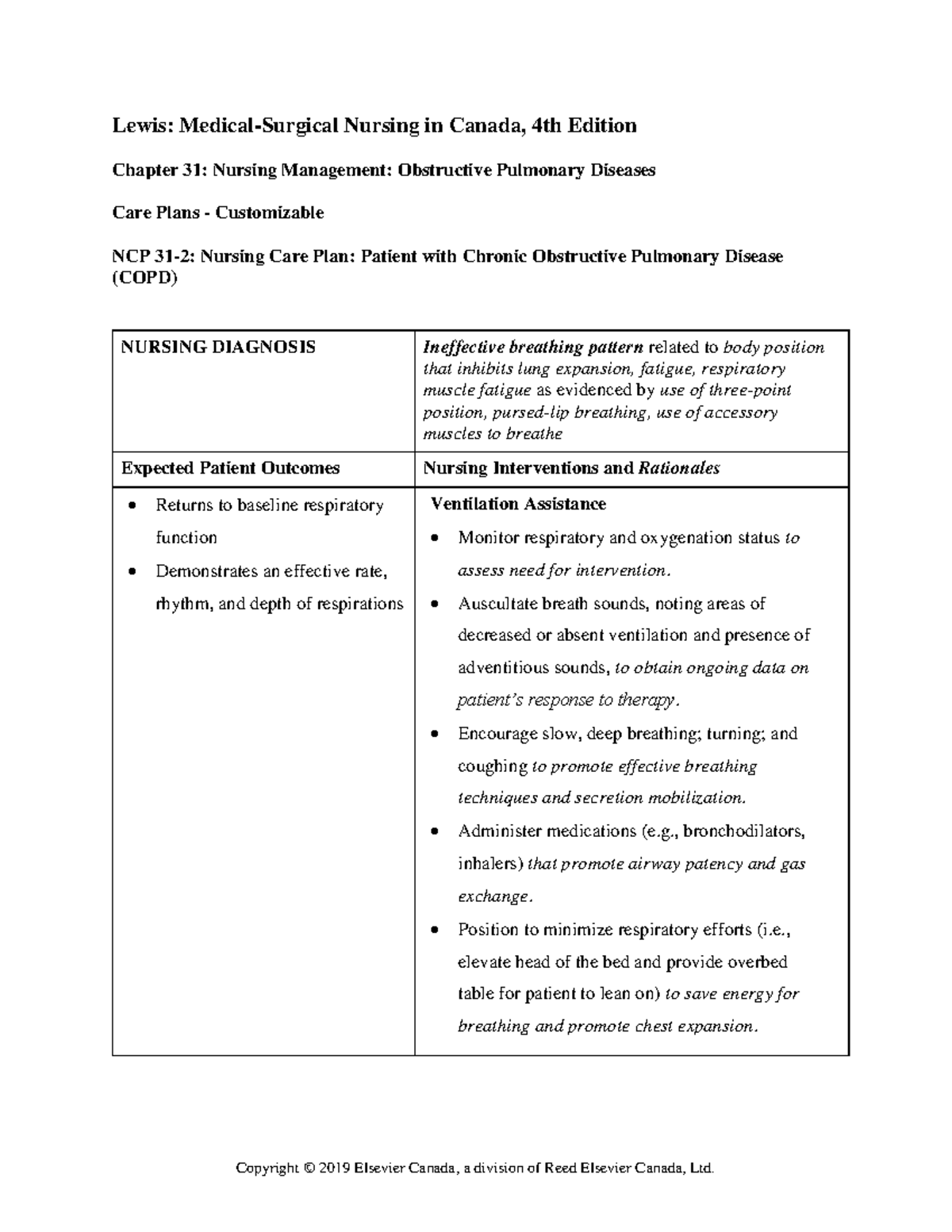 chapter-031-2-lewis-medical-surgical-nursing-in-canada-4th-edition