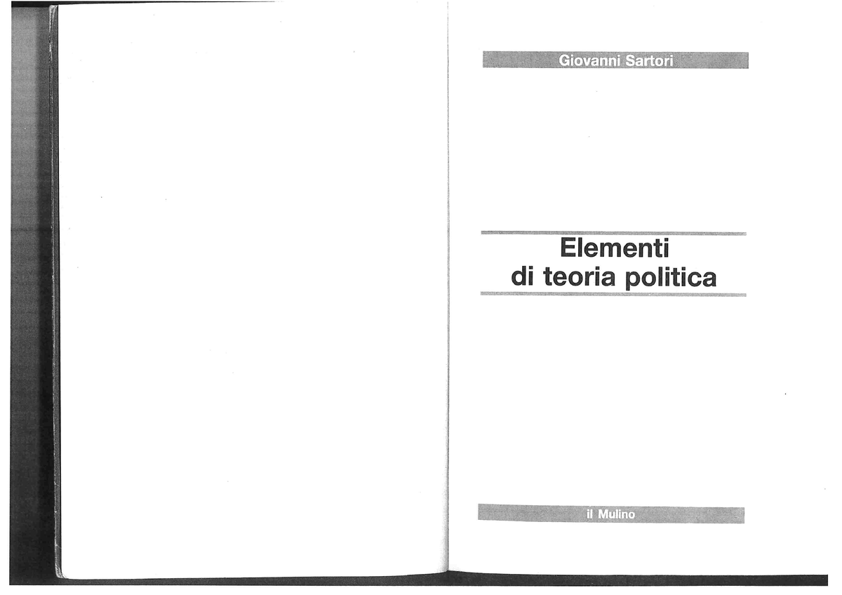 2.2. Politica (Sartori) - Scienze Politiche E Delle Relazioni ...