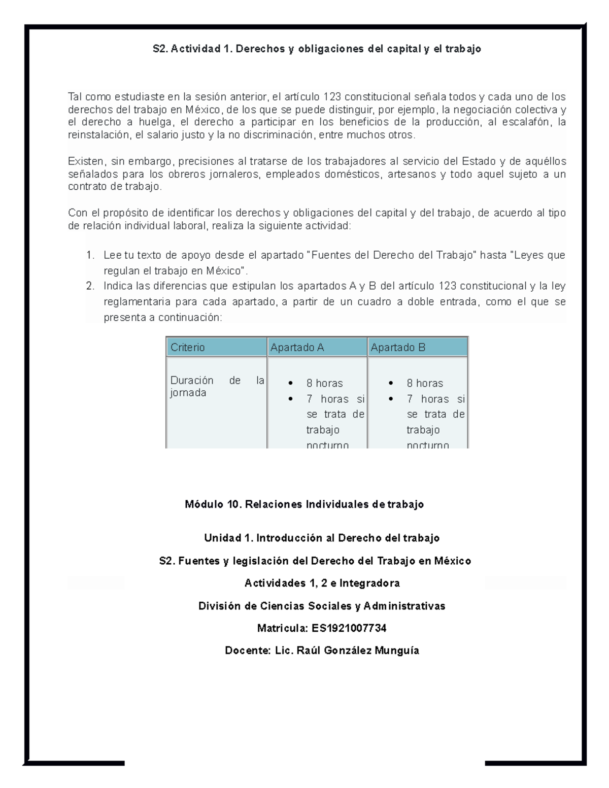 CASO DE Estudio - S2. Actividad 1. Derechos Y Obligaciones Del Capital ...