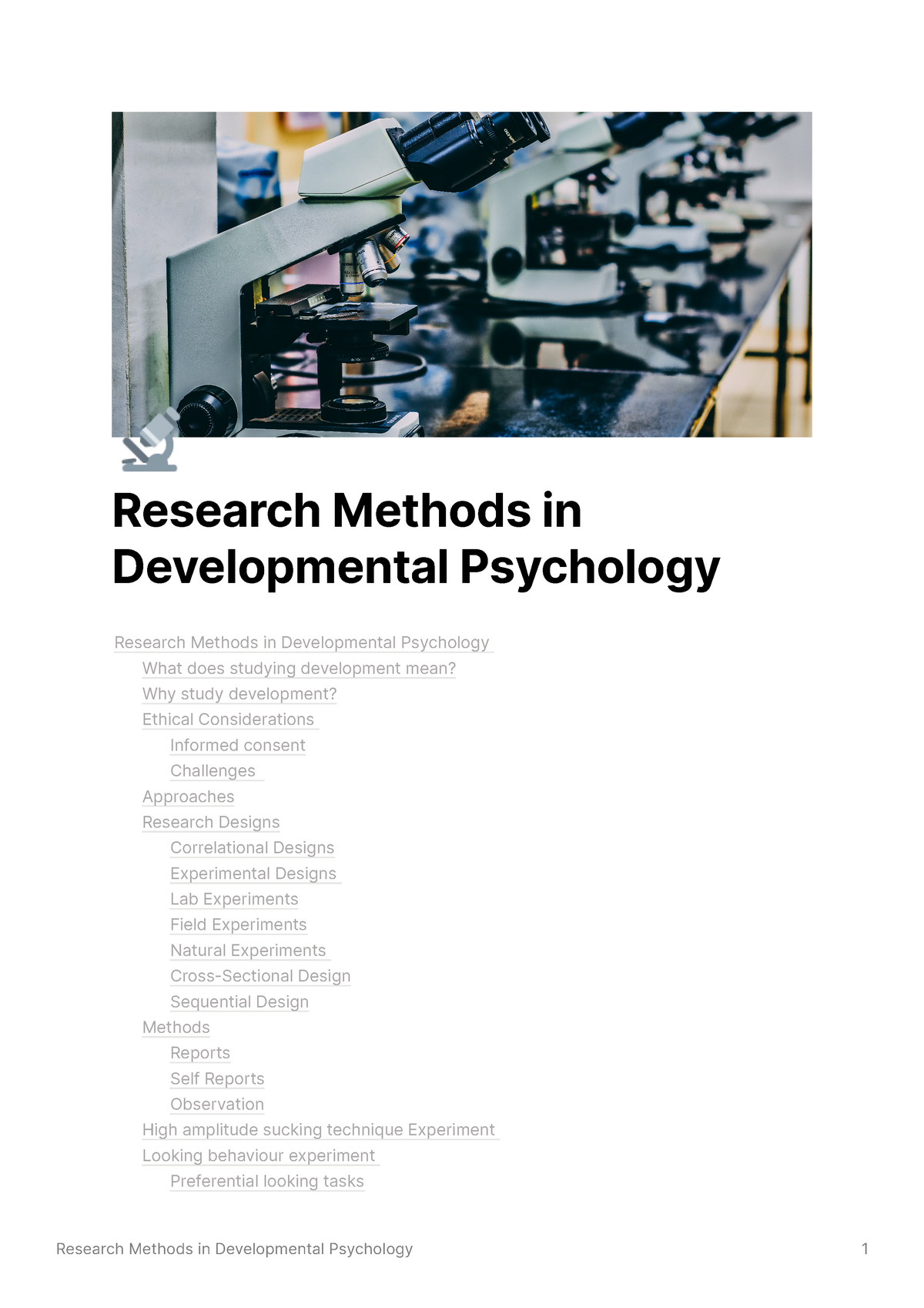 research methods in developmental psychology