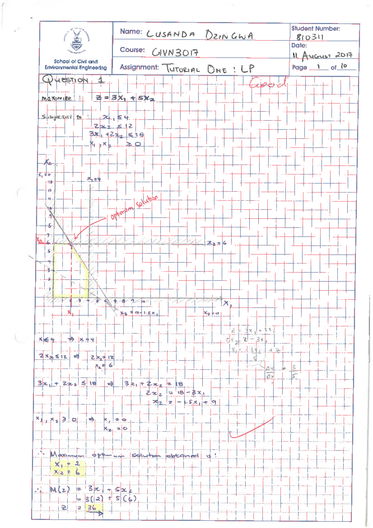 Systems Tutorials Solutions 2017 Civn3017 Studocu
