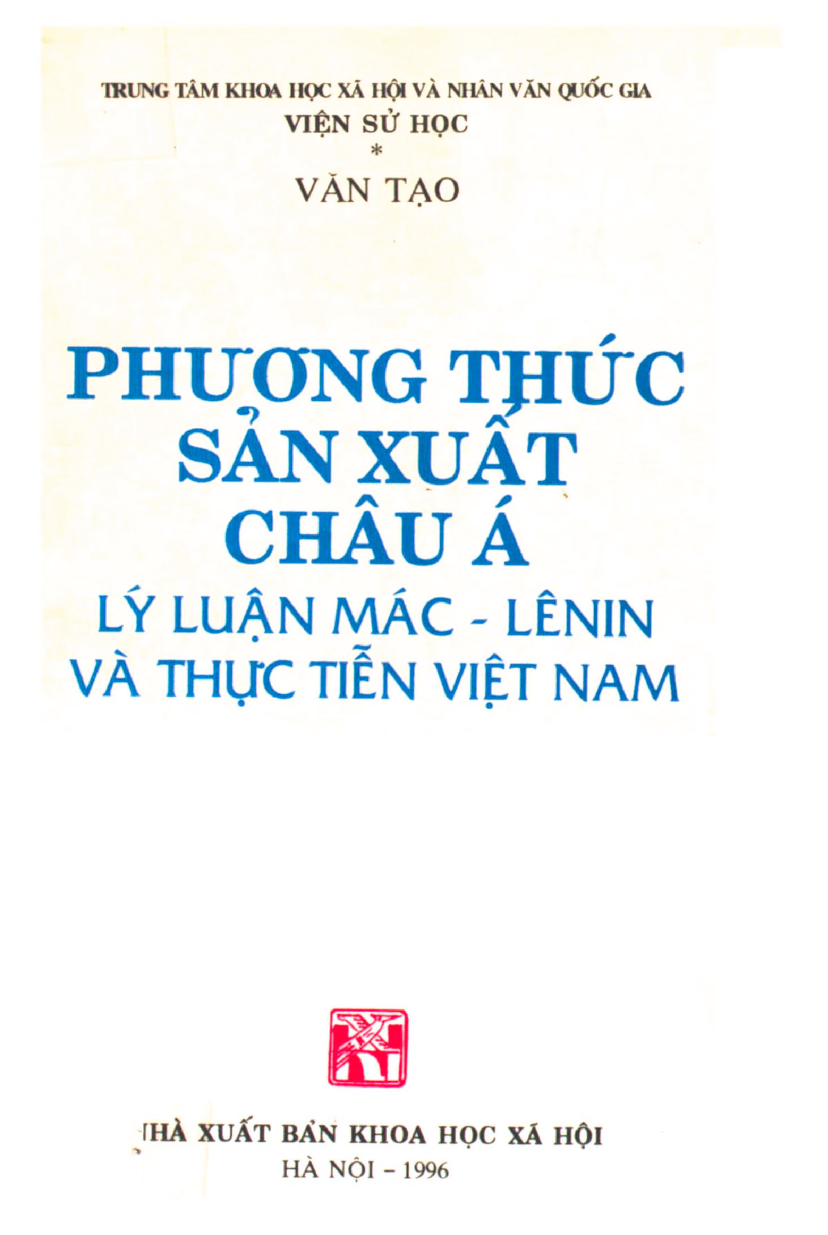 Phuong THUC SAN XUAT CHAU A LY LUÂN MAC - Leenin VÀ THỰC TIỄN VIỆT NAM ...