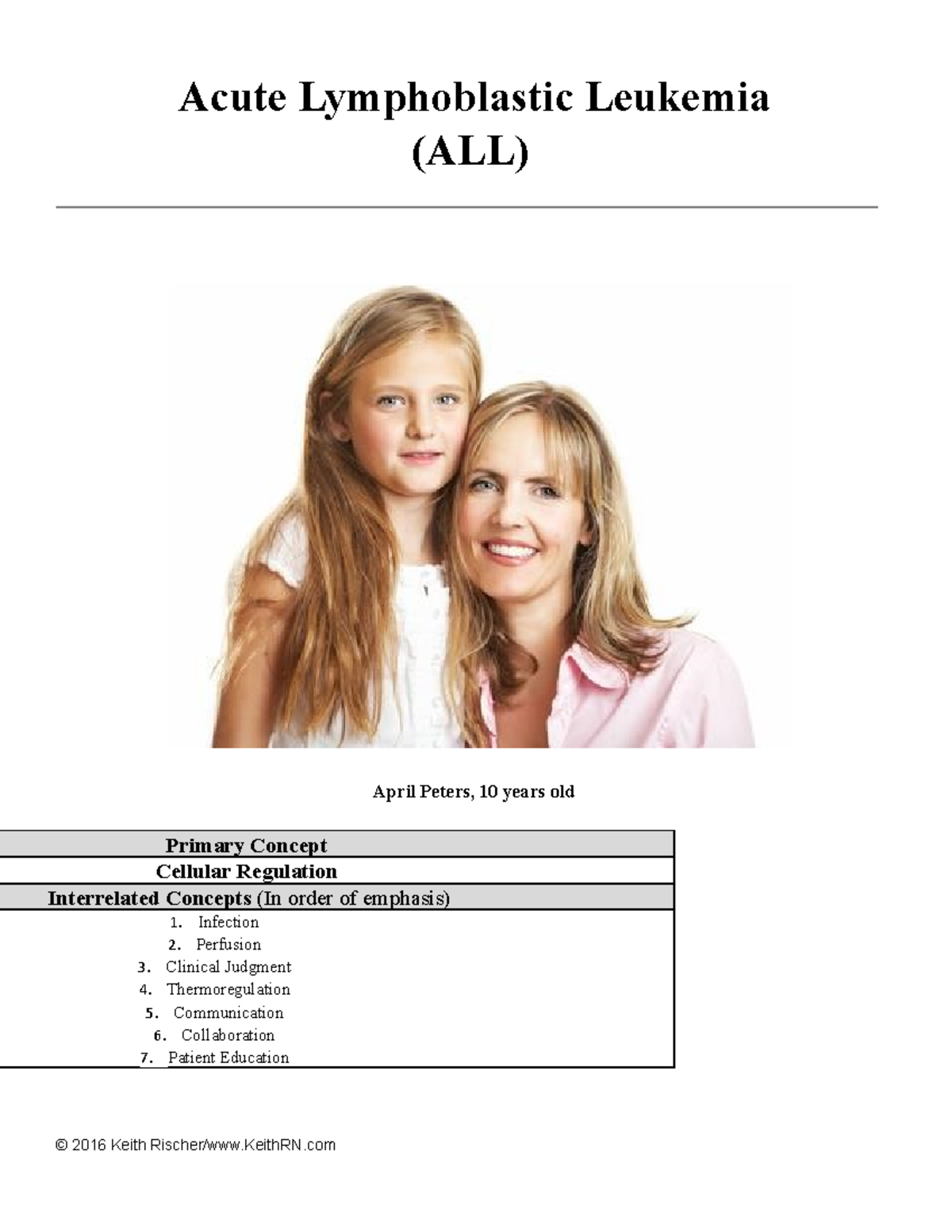 case study about leukemia