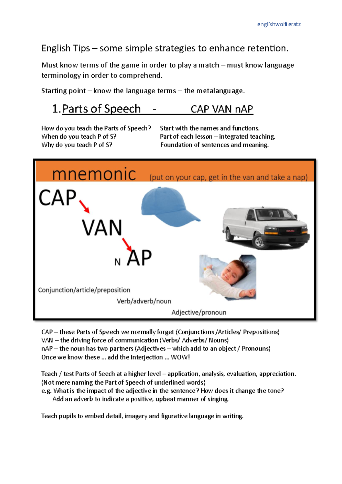 English-tips 2 - English tips - English Tips – some simple strategies ...