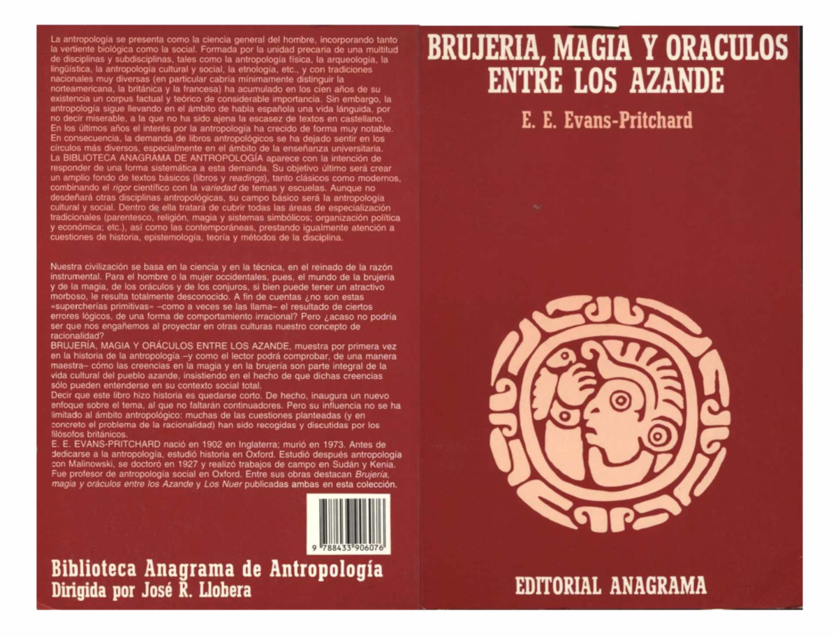 E.E. Evans-Pritchard, La acción contra la brujería, a Brujería, magia y