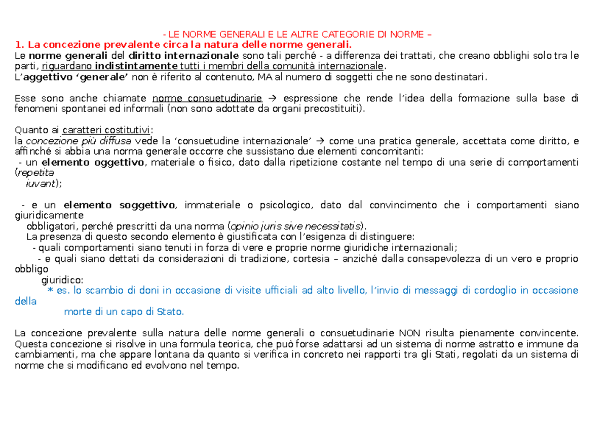 Capitolo II - Le Norme Generali - LE NORME GENERALI E LE ALTRE ...