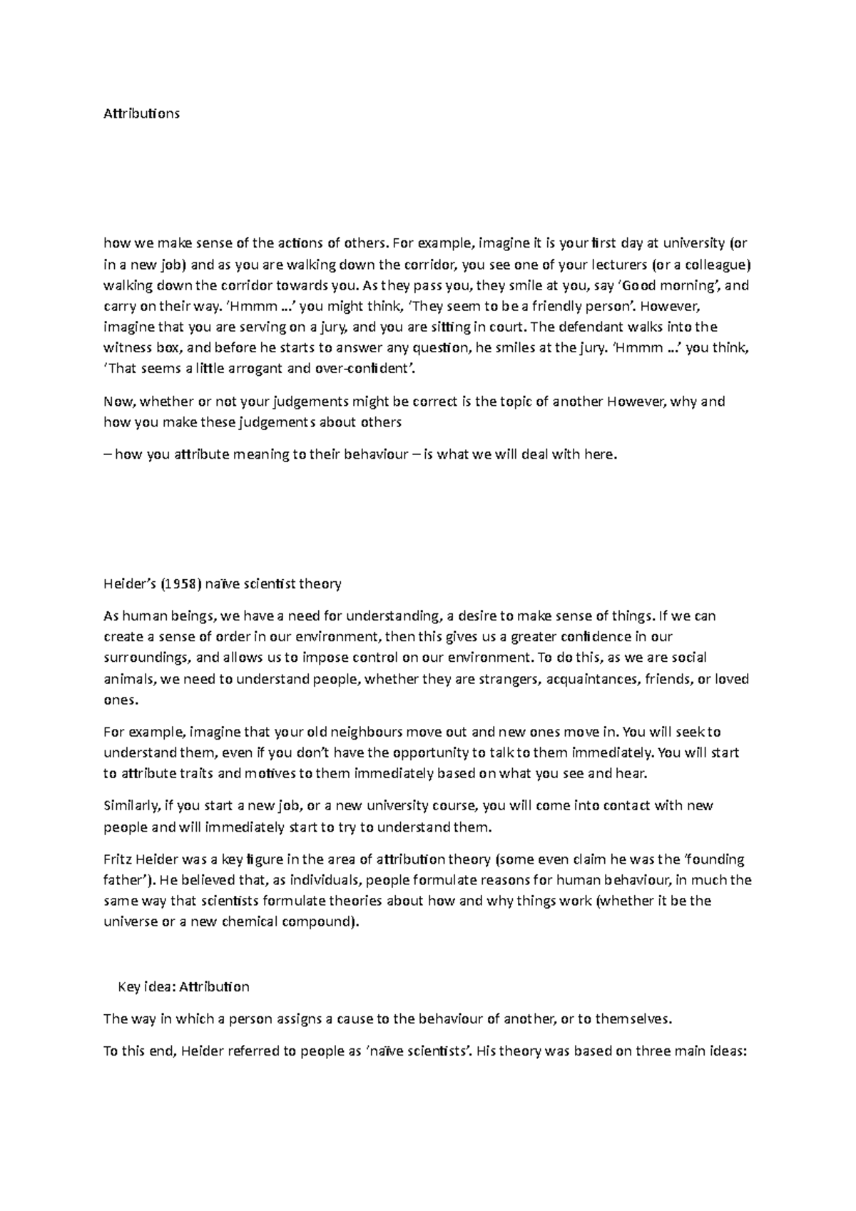 Attributions - in depth notes from subtopics in the dd102 module ...